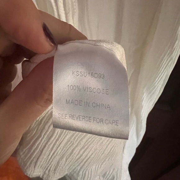 Anthropologie Knot Sisters Small white maxi dress boho prairie embroidered - Picture 3 of 12